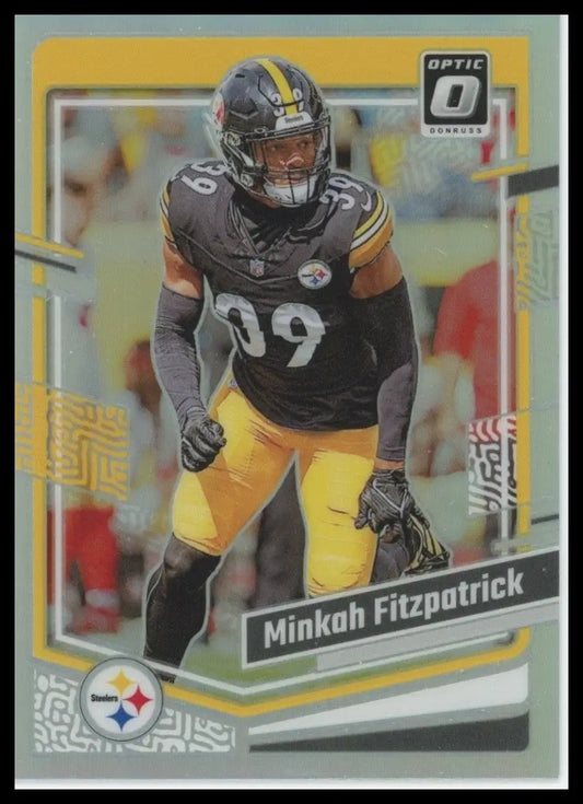 2023 Panini Donruss Optic Holo Minkah Fitzpatrick #164 Pittsburgh Steelers Card - Football Card Single