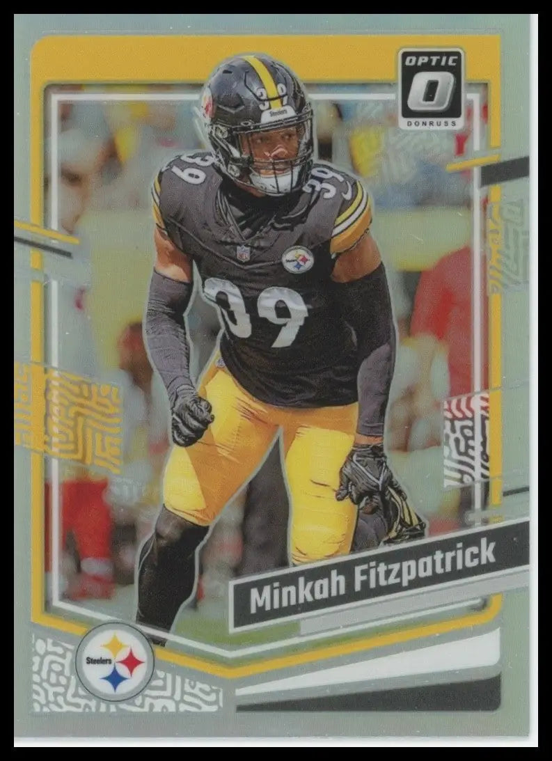 2023 Panini Donruss Optic Holo Minkah Fitzpatrick #164 Pittsburgh Steelers Card - Football Card Single