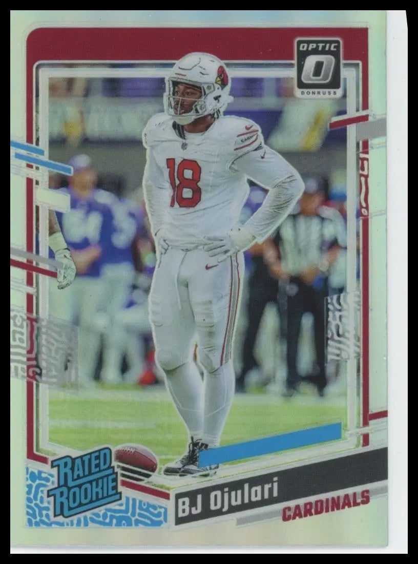 2023 Panini Donruss Optic Holo Rookie BJ Ojulari #201 Arizona Cardinals Football - Football Card Single