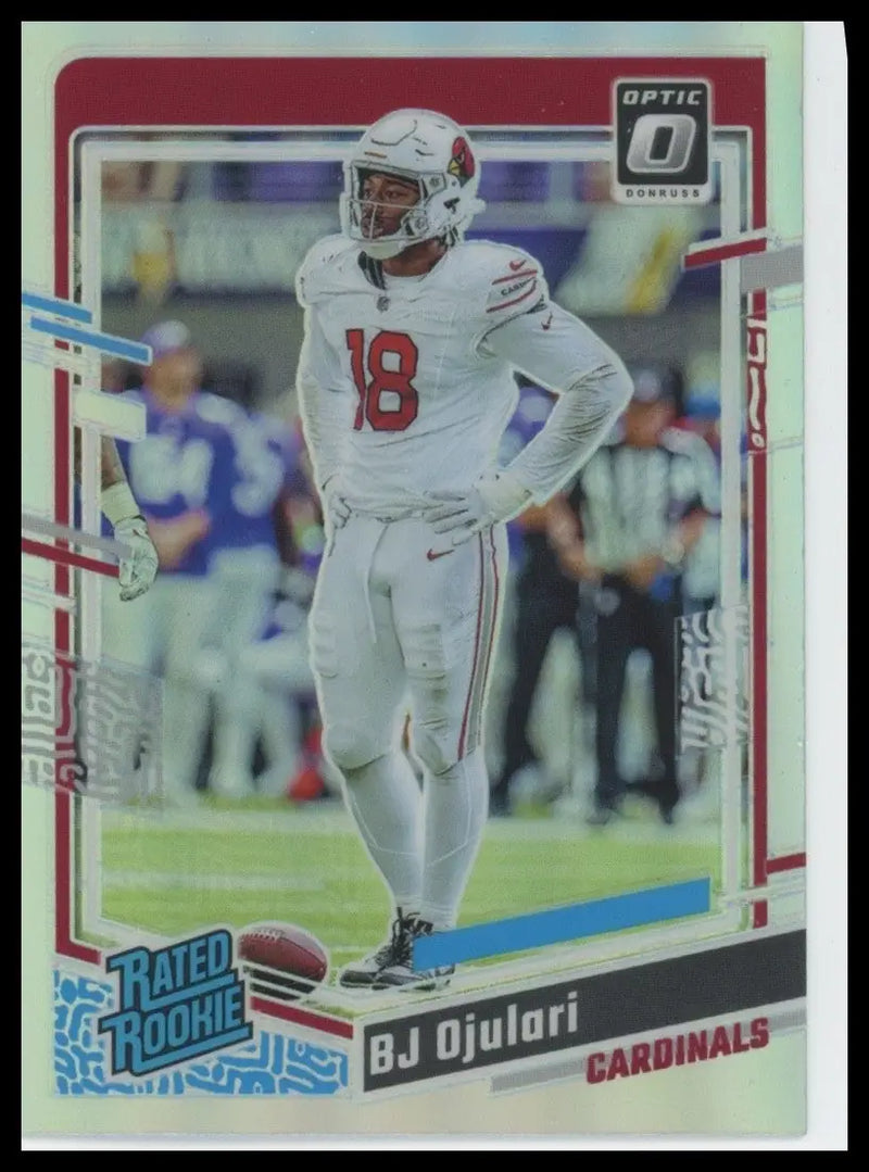 2023 Panini Donruss Optic Holo Rookie BJ Ojulari #201 Arizona Cardinals Football - Football Card Single