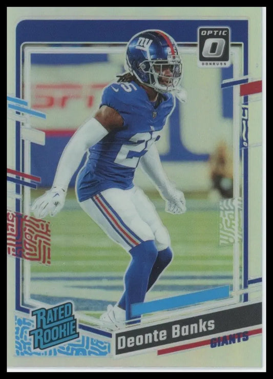 2023 Panini Donruss Optic Holo Rookie Deonte Banks #278 New York Giants Football