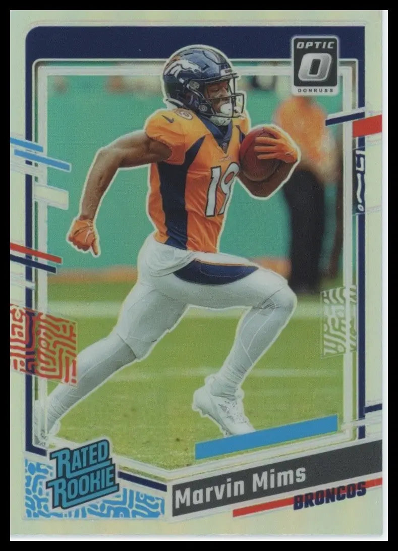 2023 Panini Donruss Optic Holo Rookie Marvin Mims #231 Denver Broncos Football - Football Card Single