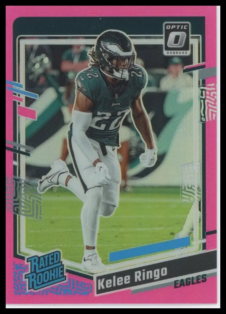2023 Panini Donruss Optic Pink Rookie Kelee Ringo #282 Philadelphia Eagles Card - Football Card Single