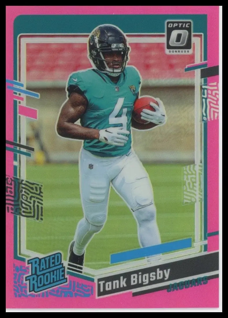 2023 Panini Donruss Optic Pink Rookie Tank Bigsby #252 Jacksonville Jaguars Card - Football Card Single