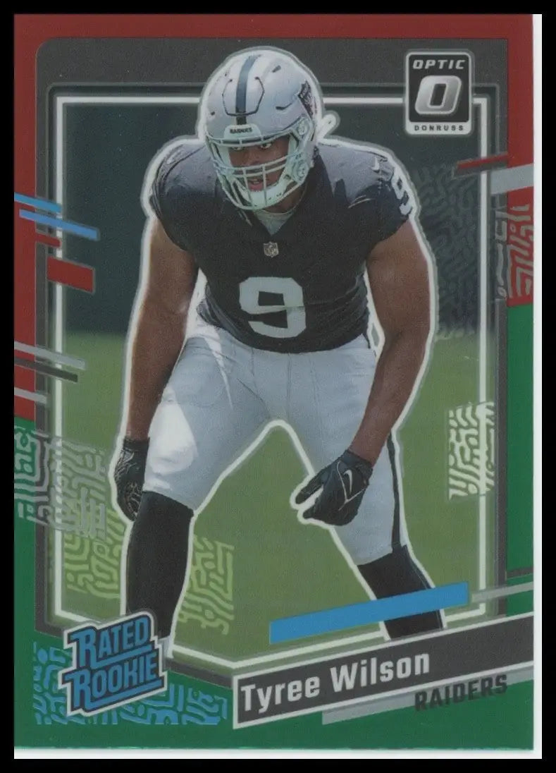 2023 Panini Donruss Optic Preview Red Green Rookie Tyree Wilson #363 Raiders NFL - Football Card Single