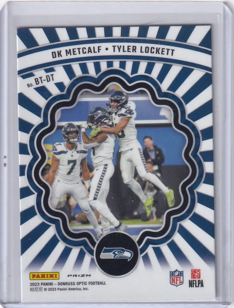 2023 Panini Donruss Optic Prizm #BT-DT DK Metcalf - Seattle Seahawks - Football Card Single