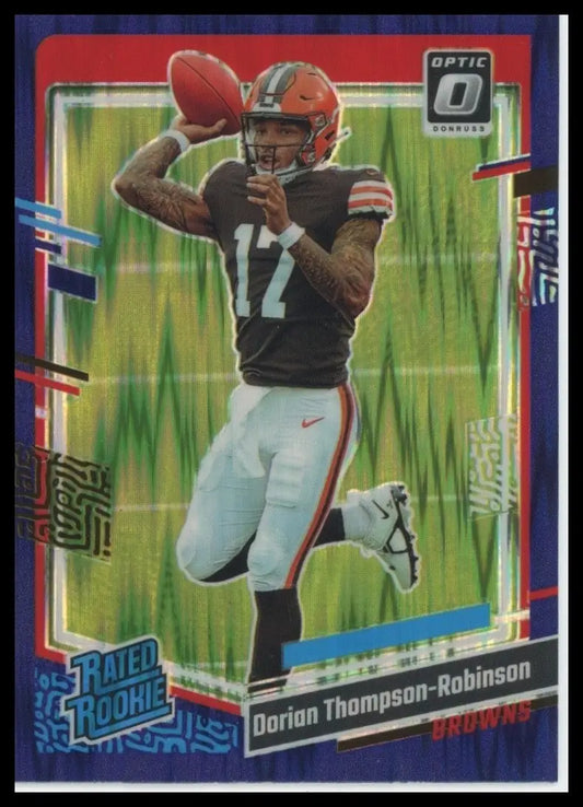 2023 Panini Donruss Optic Purple Shock Rookie Dorian Thompson Robinson #225 Card - Football Card Single
