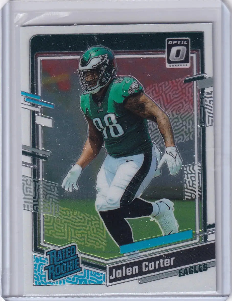 2023 Panini Donruss Optic Rated Rookie #281 Jalen Carter - Philadelphia Eagles - Football Card Single