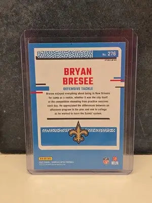 2023 Panini Donruss Optic - Rated Rookie Bryan Bresee #276 Blue Hyper Prizm (RC) - Football Card Single