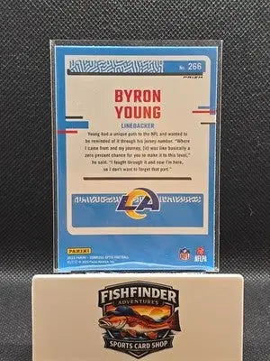 2023 Panini Donruss Optic - Rated Rookie Byron Young #266 Purple Shock Prizm... - Football Card Single