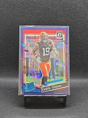 2023 Panini Donruss Optic - Rated Rookie Cedric Tillman #224 Purple Shock Prizm
