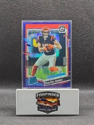 2023 Panini Donruss Optic - Rated Rookie Charlie Jones #223 Purple Shock... - Football Card Single