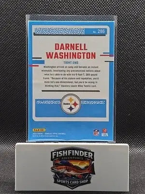 2023 Panini Donruss Optic - Rated Rookie Darnell Washington #286 Holo Prizm (RC) - Football Card Single