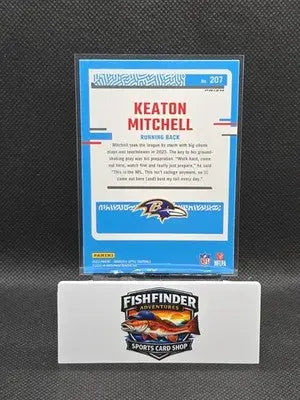 2023 Panini Donruss Optic - Rated Rookie Keaton Mitchell #207 Blue Hyper...