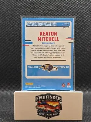 2023 Panini Donruss Optic - Rated Rookie Keaton Mitchell #207 Purple Shock Prizm - Football Card Single
