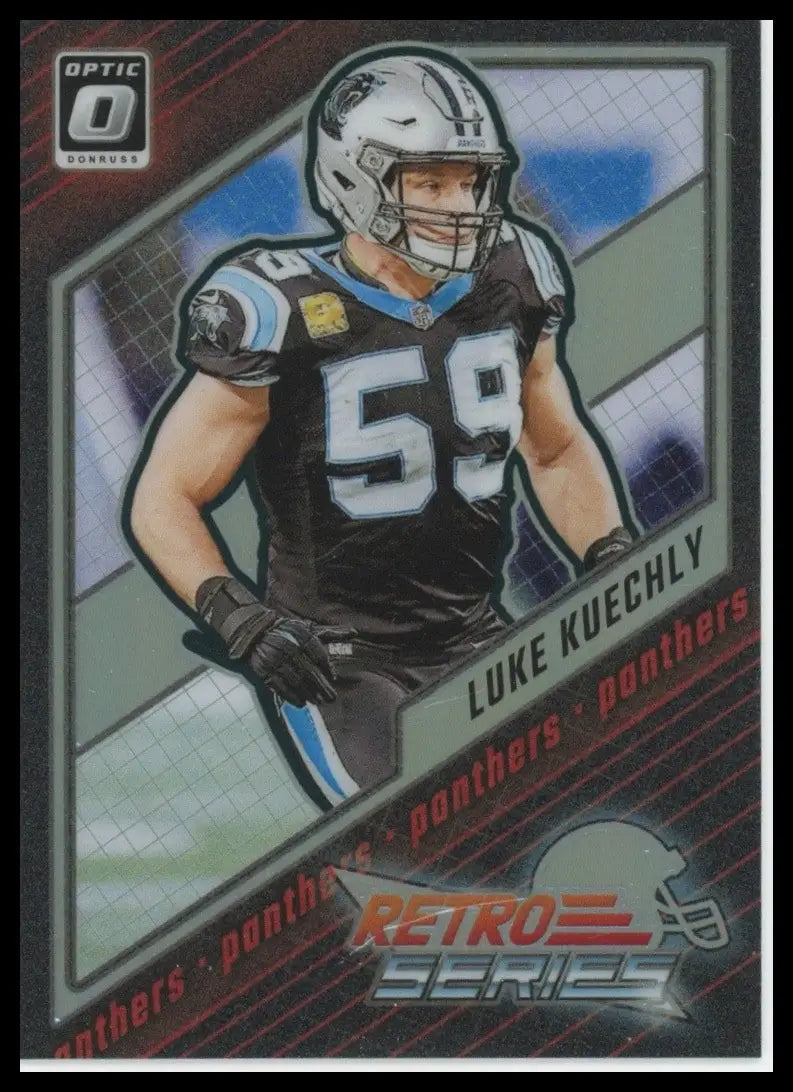 2023 Panini Donruss Optic Retro Series Holo Luke Kuechly #19 Carolina Panthers - Football Card Single
