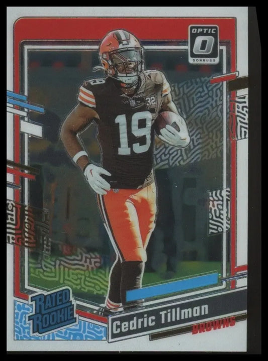 2023 Panini Donruss Optic Rookie Cedric Tillman #224 Cleveland Browns Football - Football Card Single