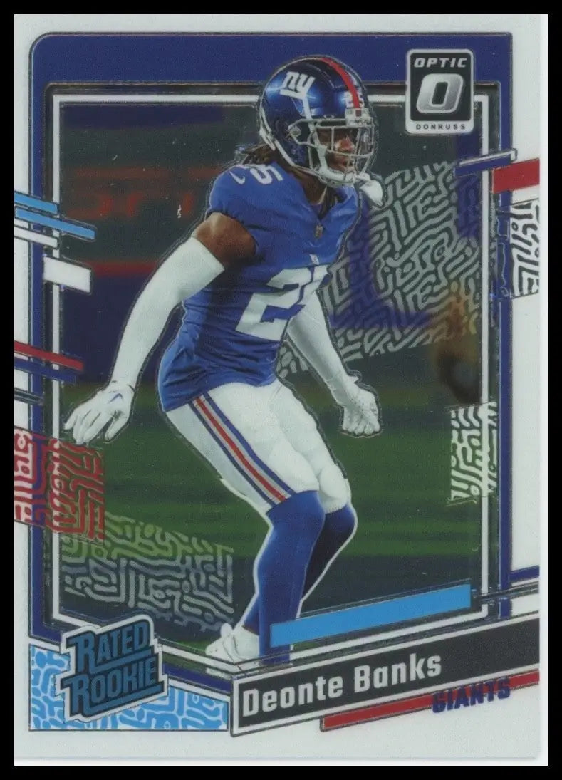 2023 Panini Donruss Optic Rookie Deonte Banks #278 New York Giants Football Card