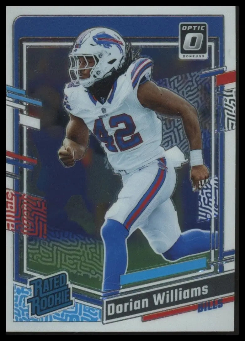 2023 Panini Donruss Optic Rookie Dorian Williams #212 Buffalo Bills Football NFL - Football Card Single