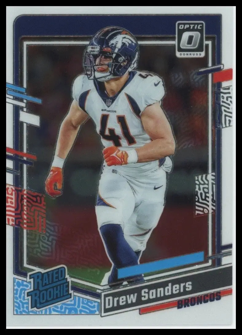 2023 Panini Donruss Optic Rookie Drew Sanders #230 Denver Broncos Football Card - Football Card Single
