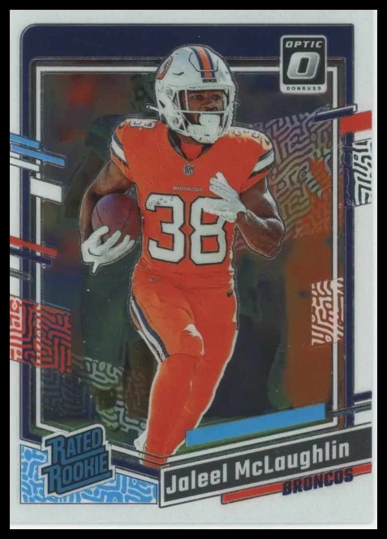 2023 Panini Donruss Optic Rookie Jaleel McLaughlin #232 Denver Broncos Football - Football Card Single