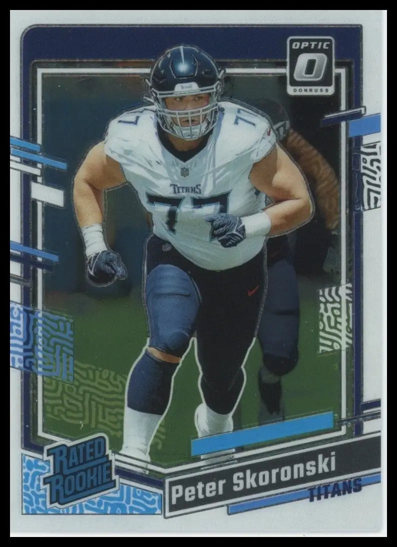 2023 Panini Donruss Optic Rookie Peter Skoronski #296 Tennessee Titans Football - Football Card Single