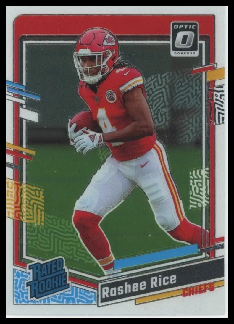 2023 Panini Donruss Optic Rookie Rashee Rice #257 Kansas City Chiefs Football