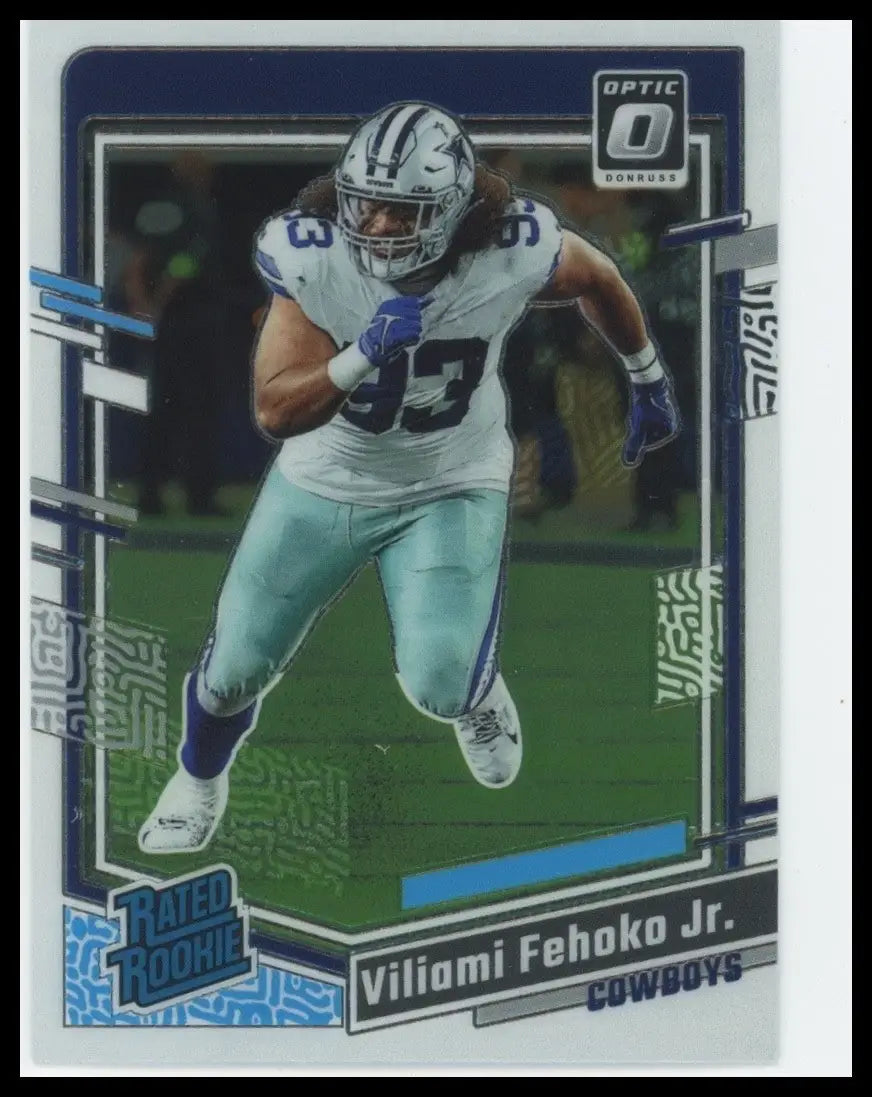 2023 Panini Donruss Optic Rookie Viliami Fehoko Jr #229 Dallas Cowboys Football - Football Card Single