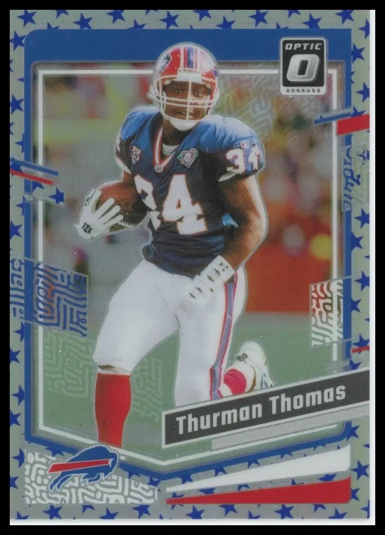 2023 Panini Donruss Optic Stars Thurman Thomas #24 Buffalo Bills Football Card - Football Card Single