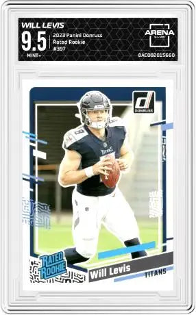 2023 Panini Donruss Will Levis #397 Rated Rookie Football AC 9.5 - Football Card Single