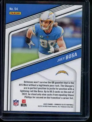 2023 Panini Elte Joey Bosa #54 Blue 320/625 Football - Football Card Single
