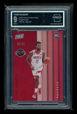2023 Panini Father’s Day Rookies Red Tari Eason #RC12 68/99 RC Arena Club 9 - Basketball Card Single