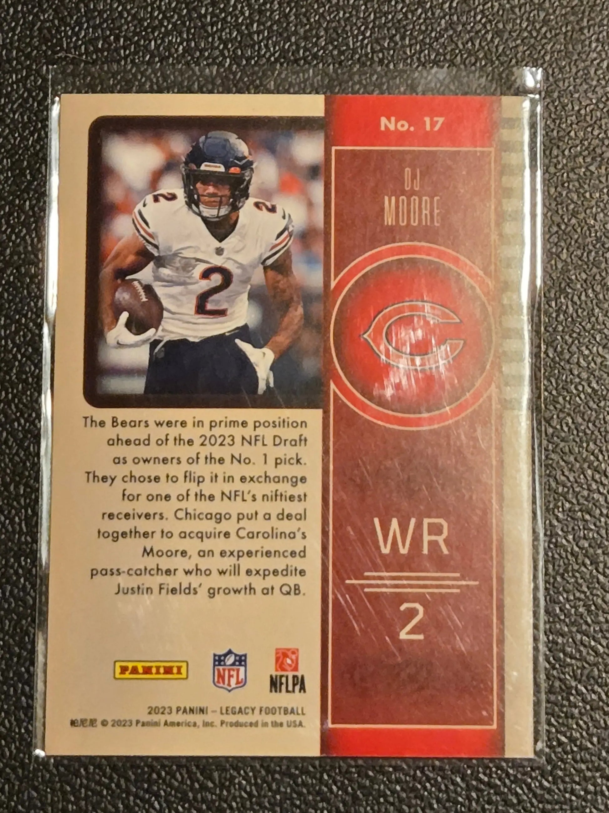 2023 Panini Legacy #17 DJ Moore Orange #/199 - Football Card Single