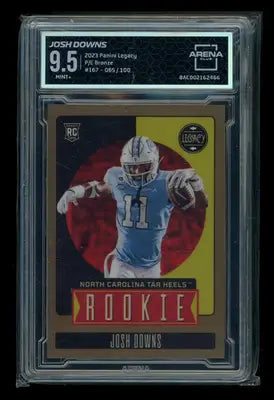 2023 Panini Legacy Bronze Josh Downs #167 065/100 RC Football Arena Club 9.5 - Football Card Single