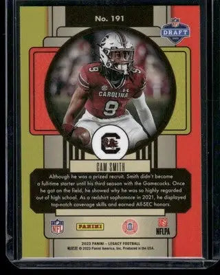 2023 Panini Legacy Cam Smith #191 RC Football - Football Card Single