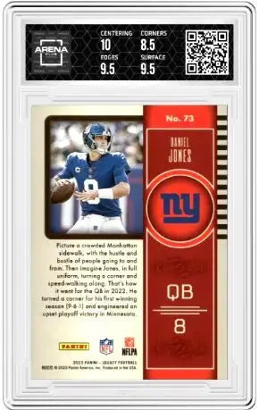 2023 Panini Legacy Daniel Jones #73 Orange 106/199 Football Arena Club 9 - Football Card Single