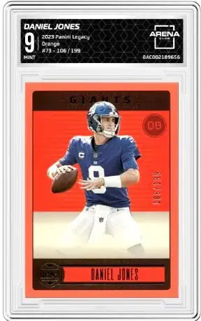 2023 Panini Legacy Daniel Jones #73 Orange 106/199 Football Arena Club 9 - Football Card Single