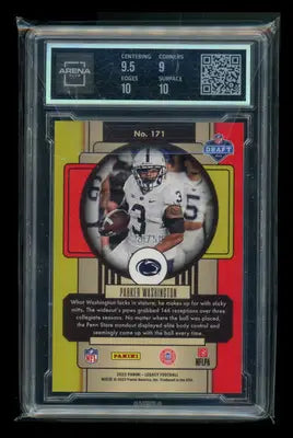 2023 Panini Legacy Premium Edition Ruby Parker Washington #171 50/50 RC AC 9.5 - Football Card Single