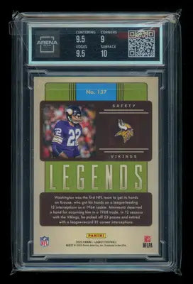 2023 Panini Legacy Yellow Paul Krause #137 030/150 Football Arena Club 9.5 - Football Card Single