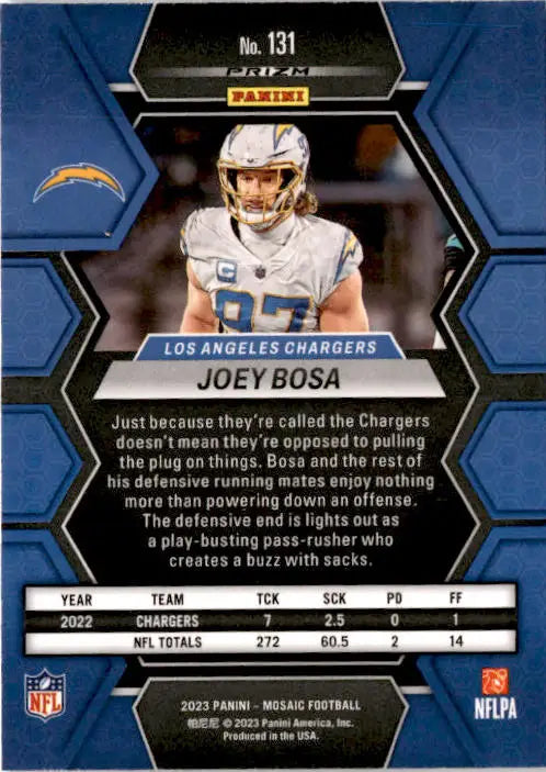 2023 Panini Mosaic #131 Joey Bosa Silver - Football Card Single