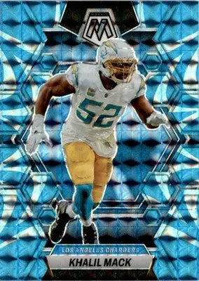 2023 Panini Mosaic #132 Khalil Mack Reactive Blue Mosaic - Football Card Single