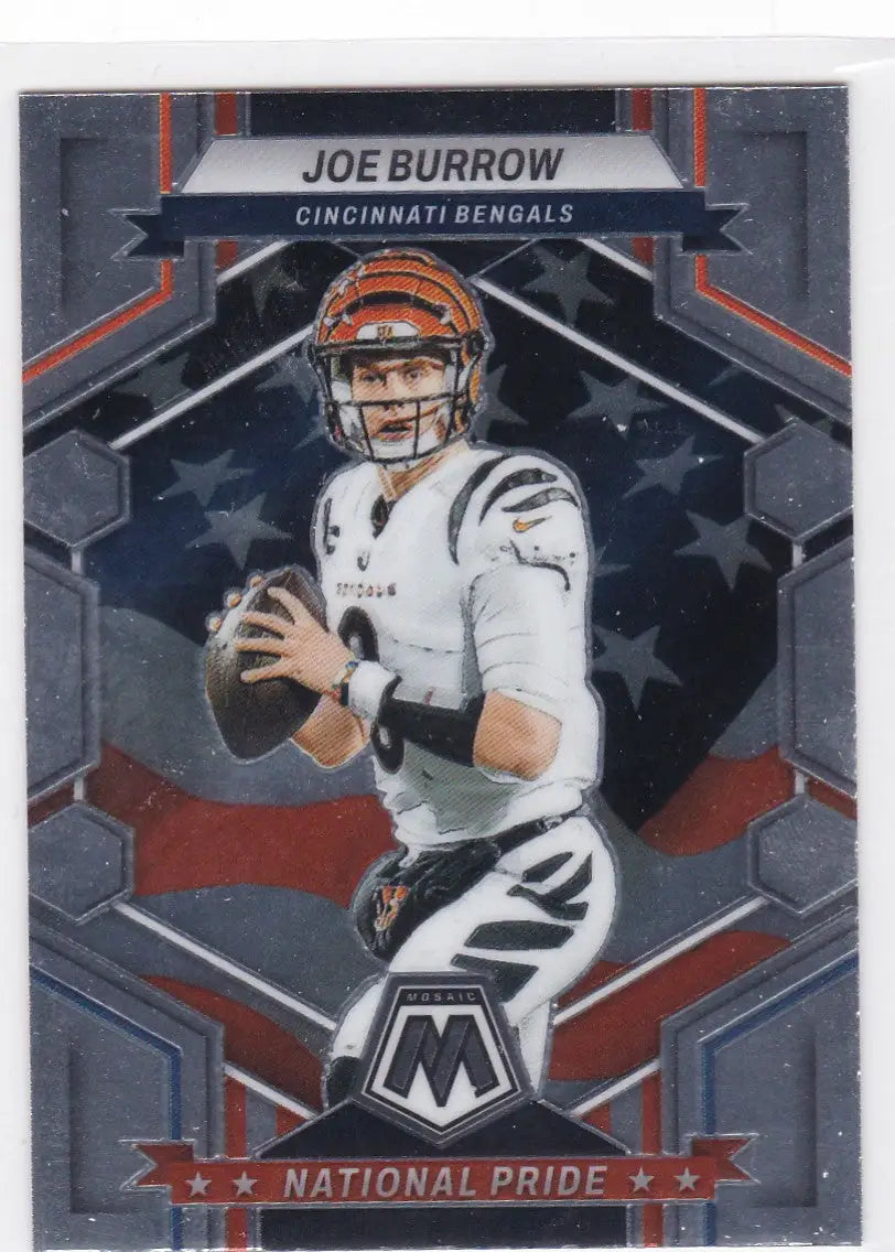2023 Panini Mosaic #254 Joe Burrow National Pride Cincinnati Bengals - Football Card Single