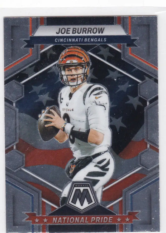 2023 Panini Mosaic #254 Joe Burrow National Pride Cincinnati Bengals - Football Card Single