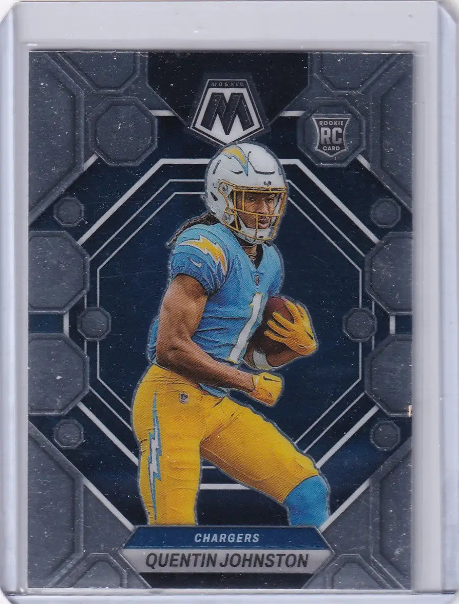 2023 Panini Mosaic #356 Quentin Johnston - Los Angeles Chargers - Football Card Single