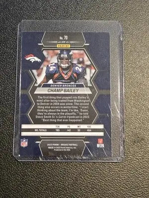 2023 Panini Mosaic #70 Champ Bailey Reactive Blue Mosaic - Football Card Single