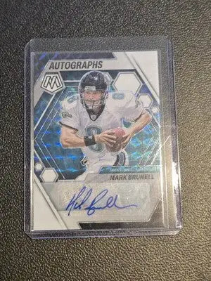 2023 Panini Mosaic #AM-MB Mark Brunell Autographs Mosaic White #/25 - Football Card Single