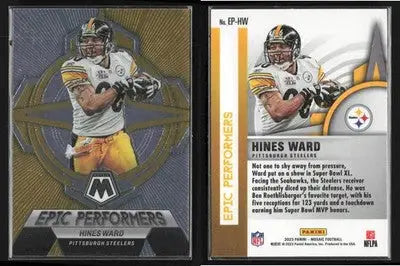 2023 Panini Mosaic HINES WARD #EP-HW Epic Performers Pittsburgh Steelers - Football Card Single