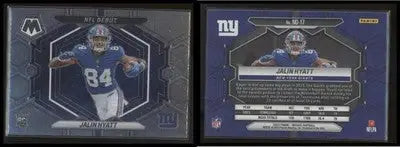 2023 Panini Mosaic JALIN HYATT #ND-17 NFL Debut New York Giants RC - Football Card Single