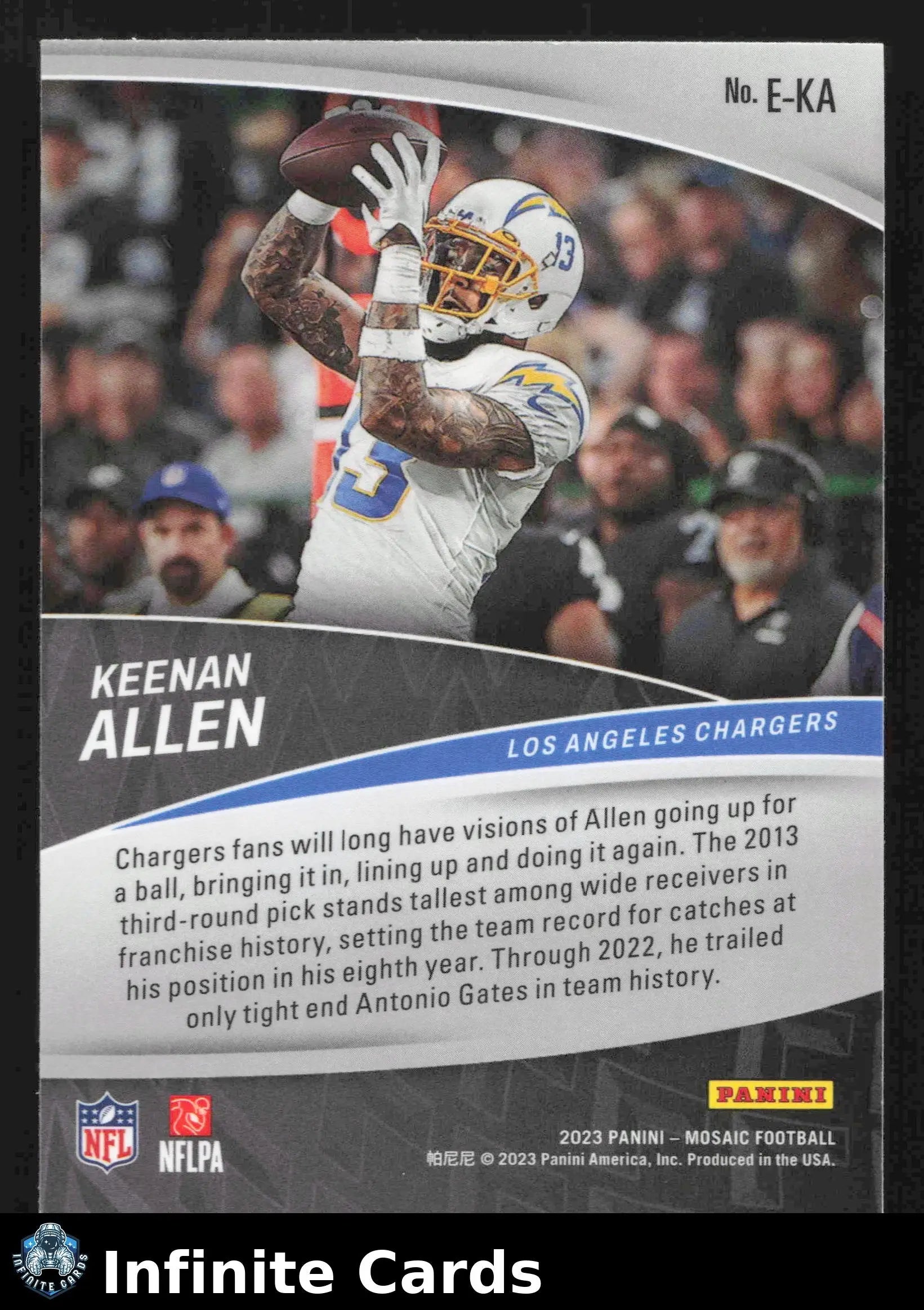 2023 Panini Mosaic KEENAN ALLEN #E-KA Elevate Los Angeles Chargers - Football Card Single