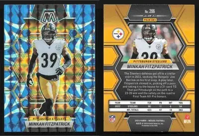 2023 Panini Mosaic MINKAH FITZPATRICK #206 Reactive Blue Pittsburgh Steelers - Football Card Single